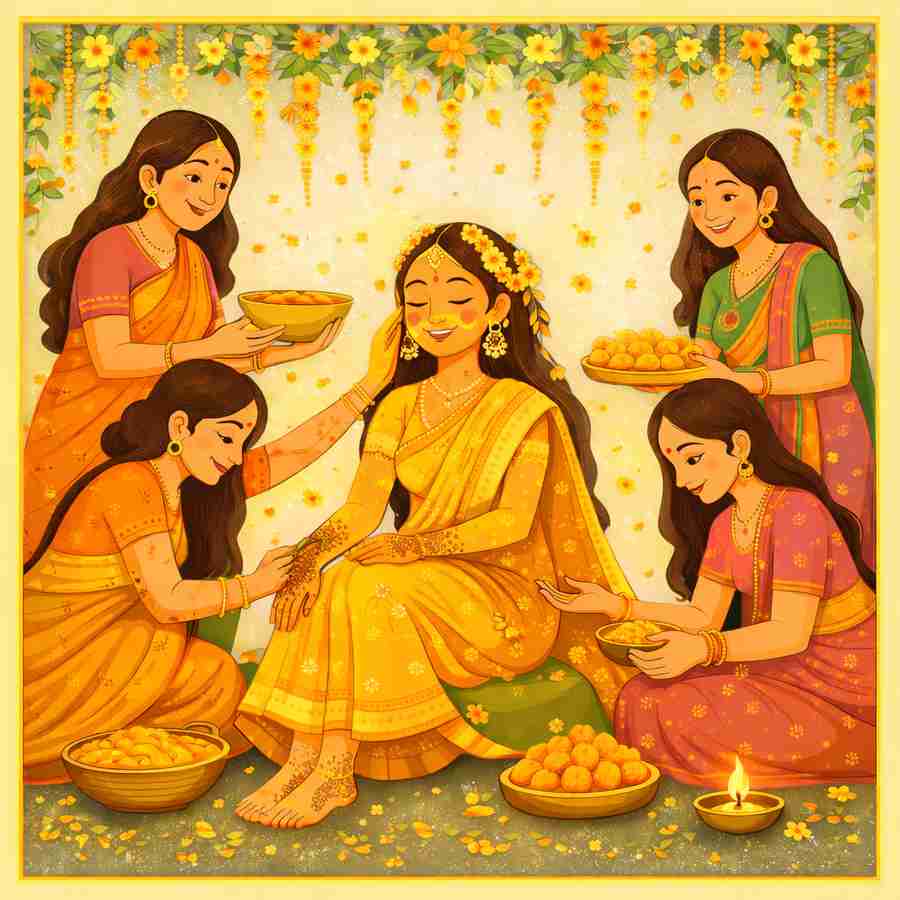 Caricature Engagement Invitation Card