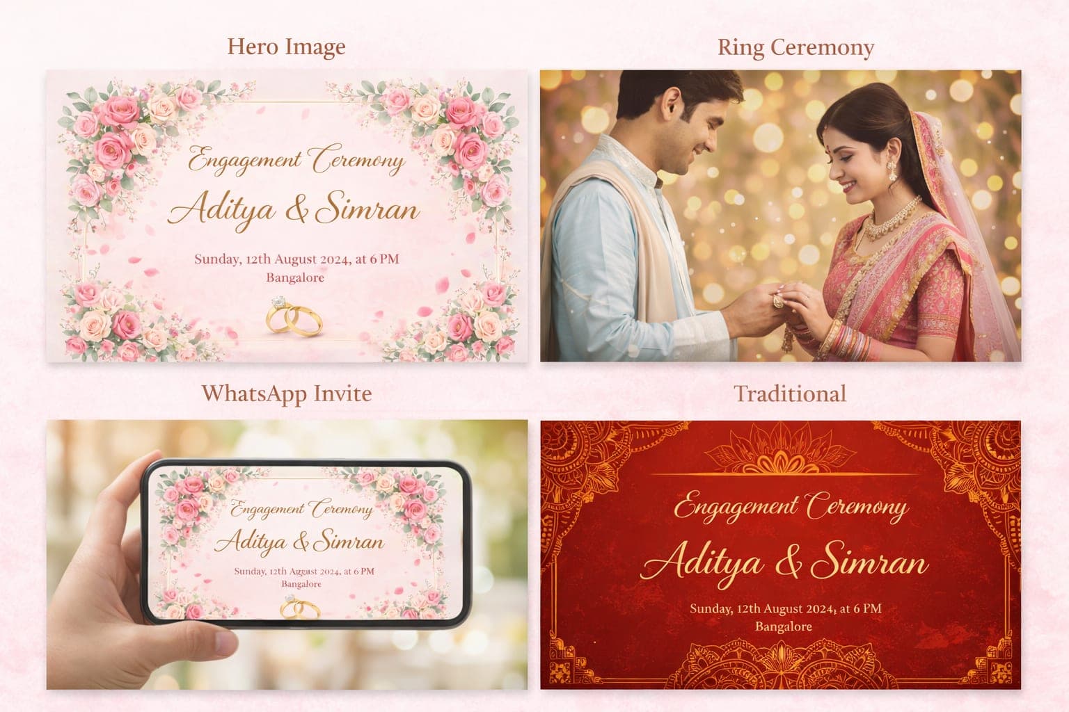 Engagement Invitation Messages in India,80+ Beautiful Ideas