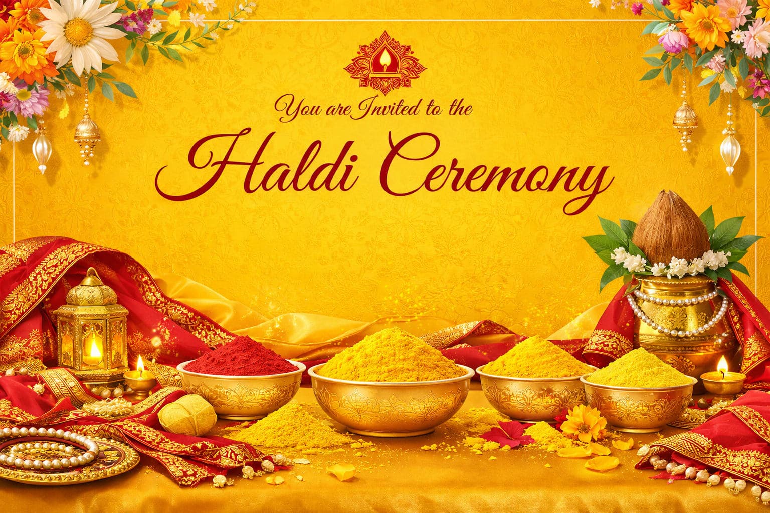 Haldi Invitation Messages – Sweet & Traditional Ideas