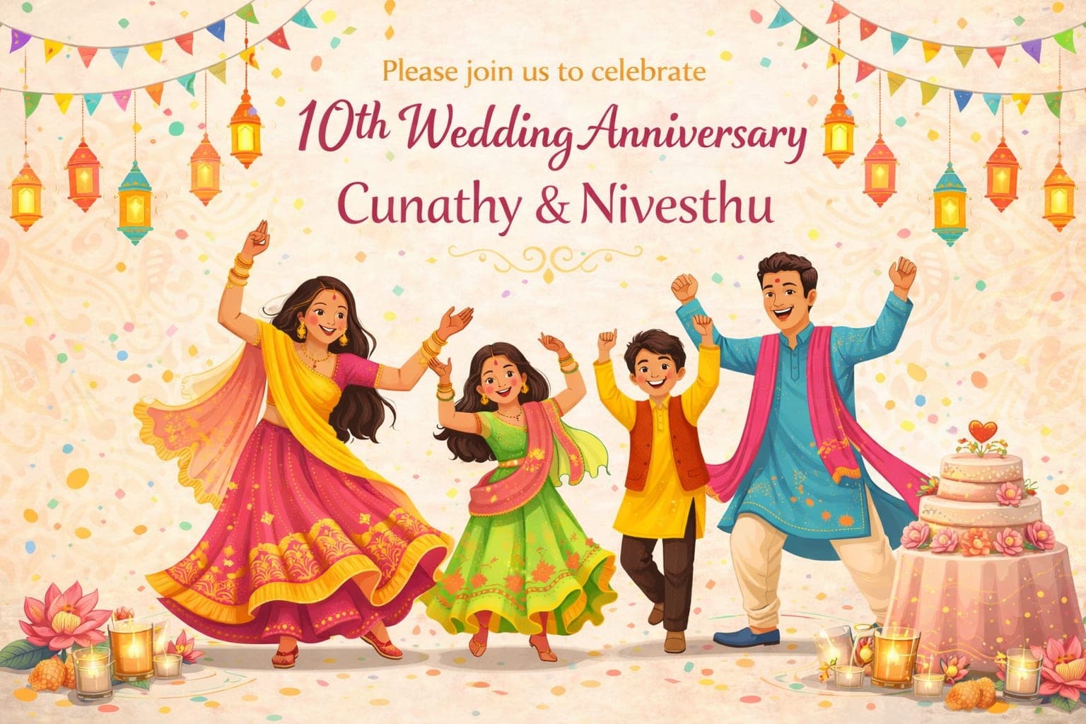 Wedding Anniversary Invitation Messages – Sweet, & Shayari