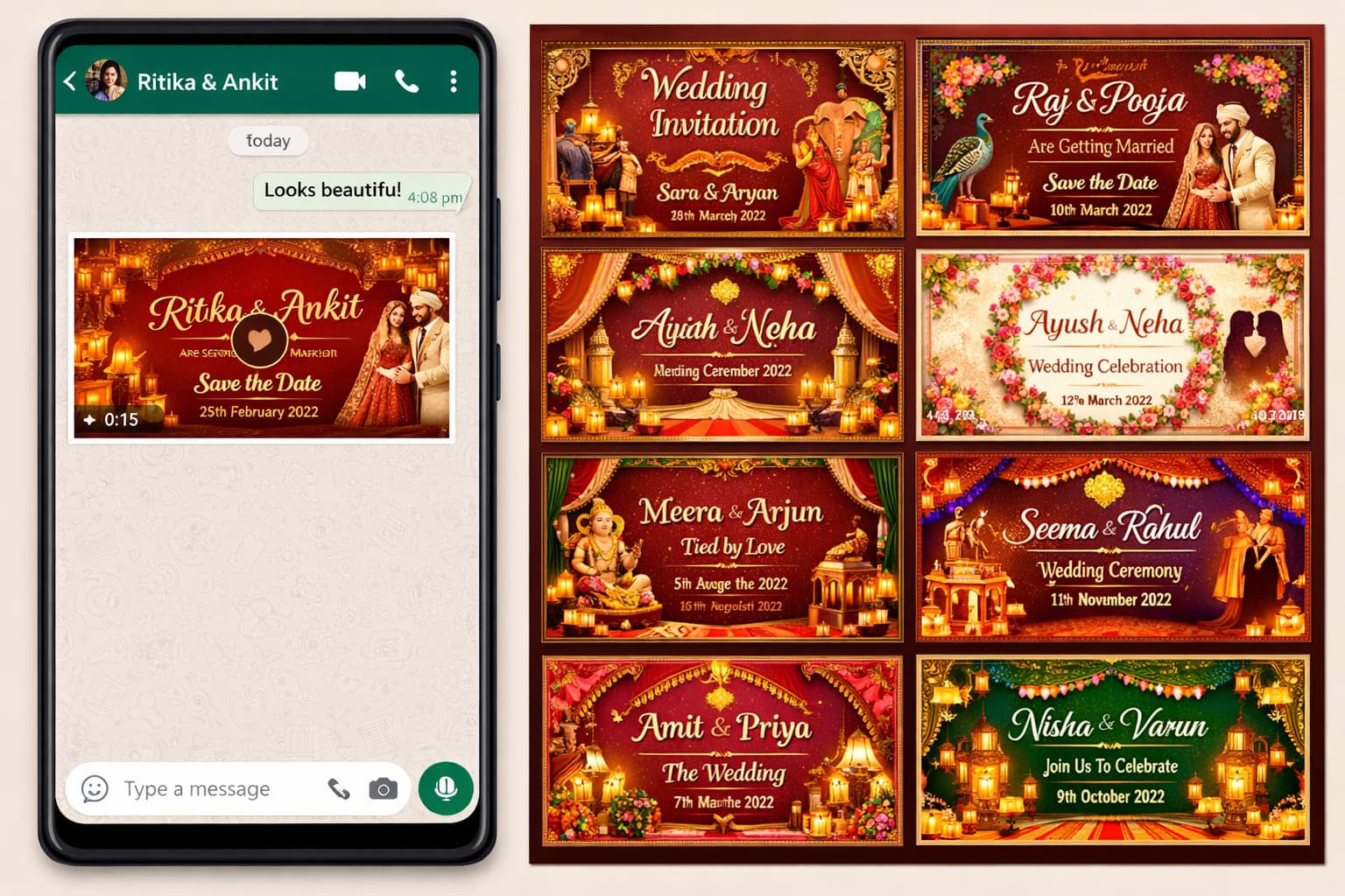 Wedding Invitation Video Maker – Create Wedding Videos